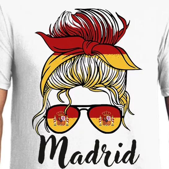 Madrid Girl Spanish Flag Spain Pajama Set