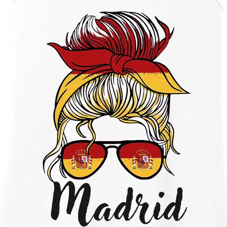 Madrid Girl Spanish Flag Spain Ladies Essential Tank