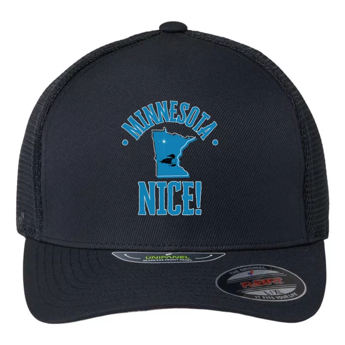 Minnesota Gift Souvenir With Loon Frit Flexfit Unipanel Trucker Cap