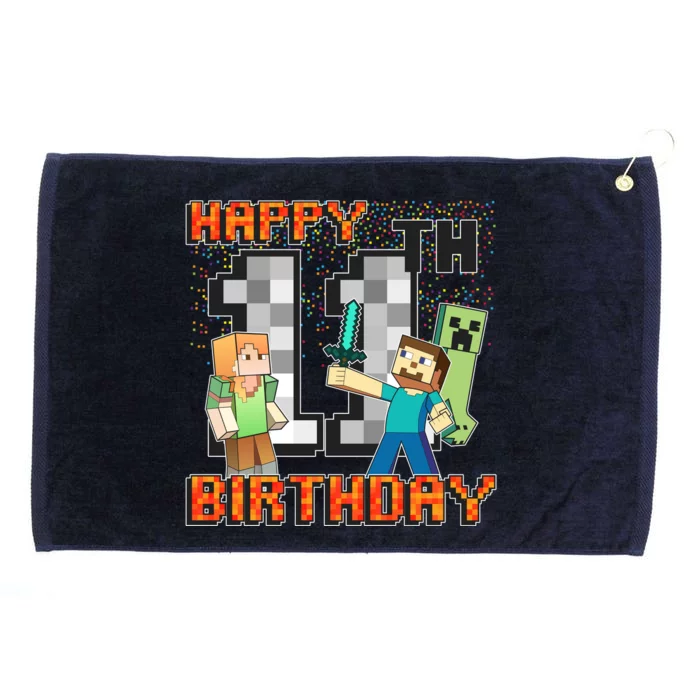 Group Shot 11th Birthday Grommeted Golf Towel