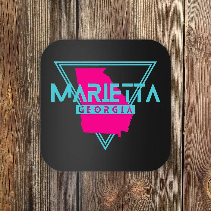 Marietta Georgia Souvenir Ga Retro Triangle Coaster