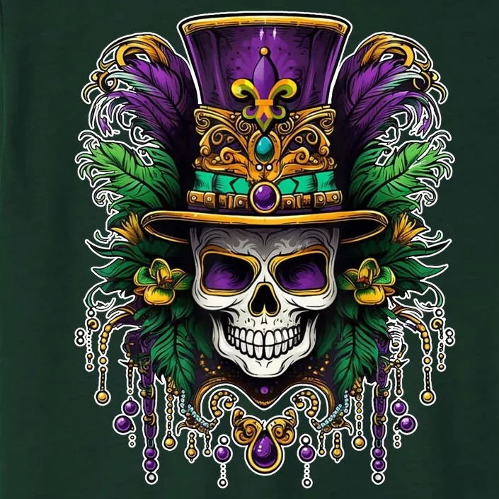 Mardi Gras Sugar Skull Party ChromaSoft Performance T-Shirt