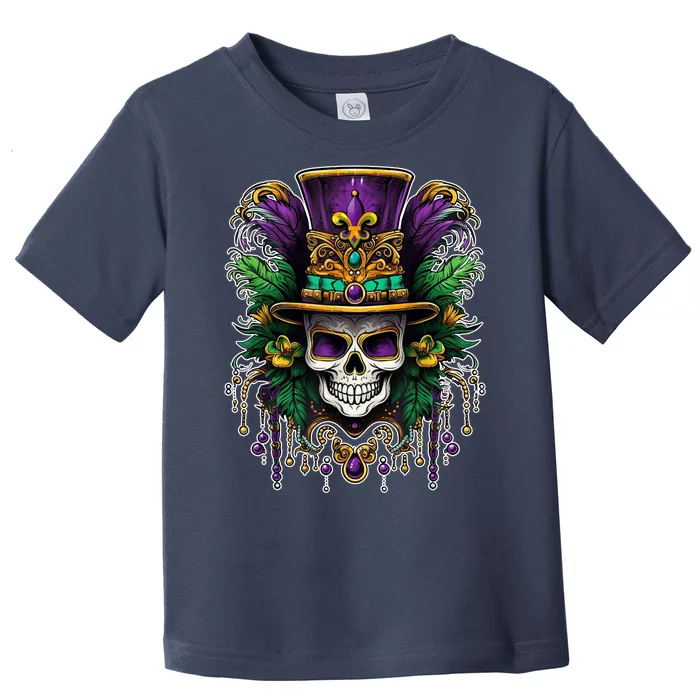 Mardi Gras Sugar Skull Party Toddler T-Shirt