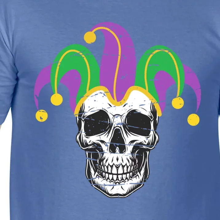 Mardi Gras Skull Jester Hat Funny Parade Costume Great Gift Comfort Colors T-Shirt