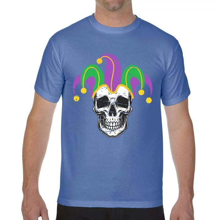 Mardi Gras Skull Jester Hat Funny Parade Costume Great Gift Comfort Colors T-Shirt