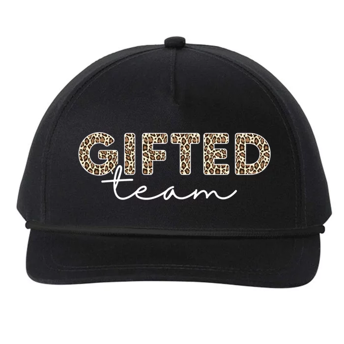 Matching Gifted Team Teacher Education Team School Squad Gift Snapback Five-Panel Rope Hat