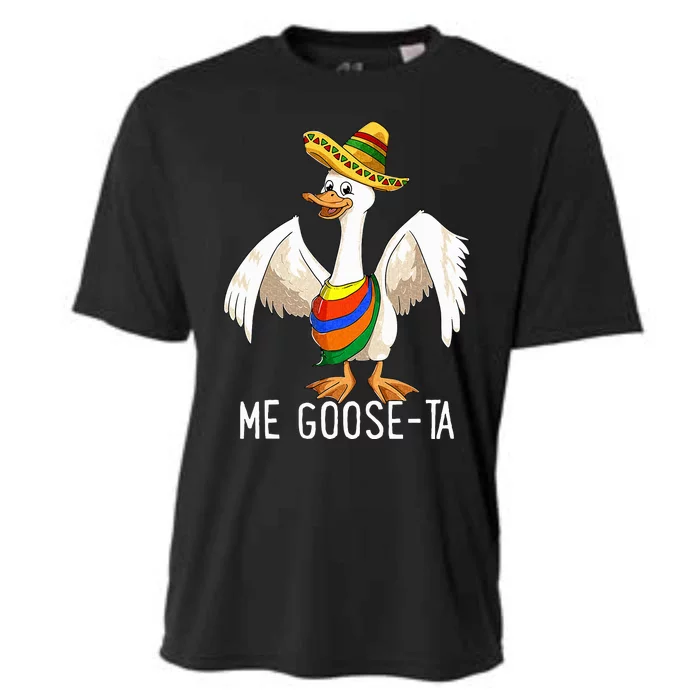 Me Goose Ta Funny Mexican Spanish Me Gusta Farmer Goose Pun Cooling Performance Crew T-Shirt