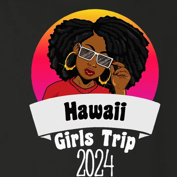 Melanin Girl Trip 2024 Hawaii African Toddler Long Sleeve Shirt