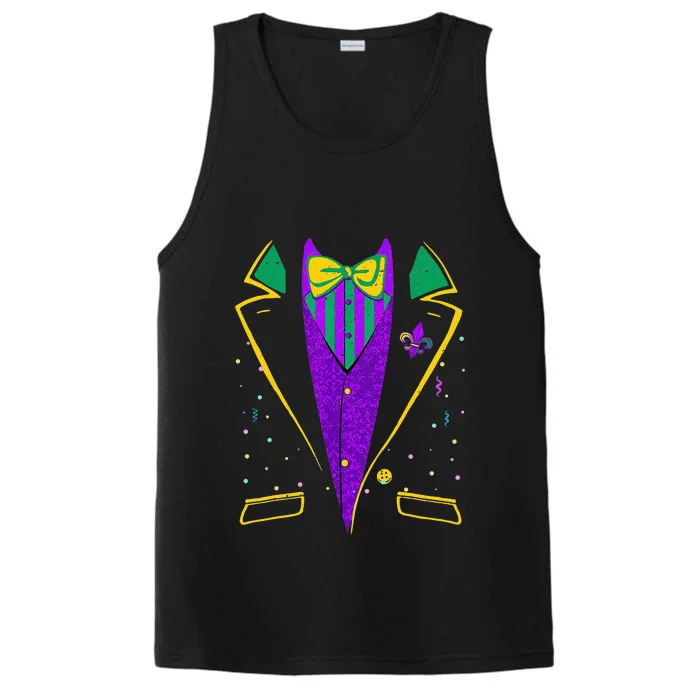 Mardi Gras Tuxedo Costume Carnival Parade Performance Tank