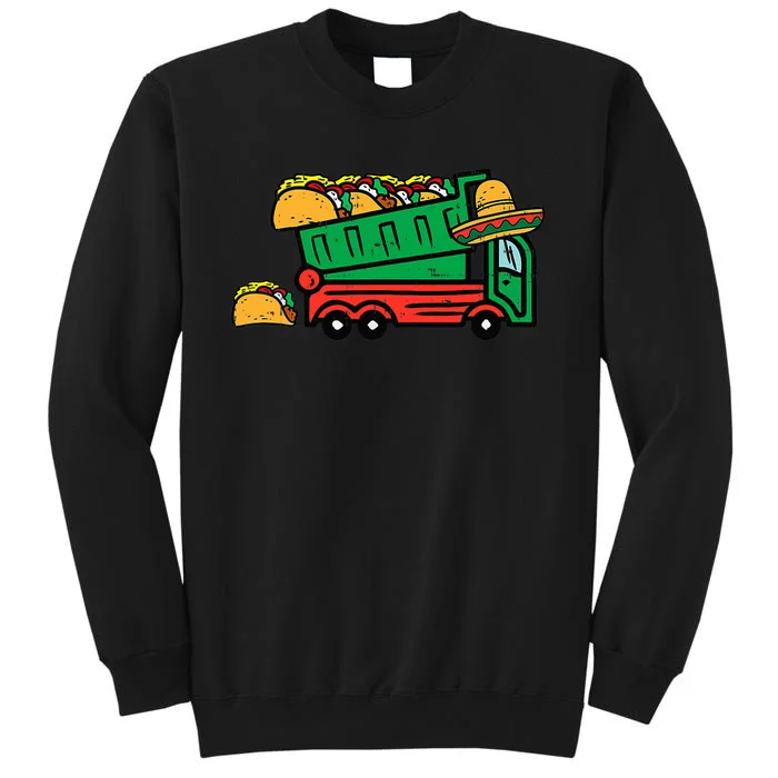 Mexican Garbage Truck Tacos Cinco De Mayo Tall Sweatshirt