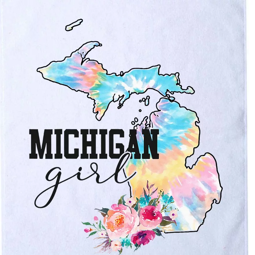 Michigan Girl Tie Dye State Michigan Platinum Collection Golf Towel