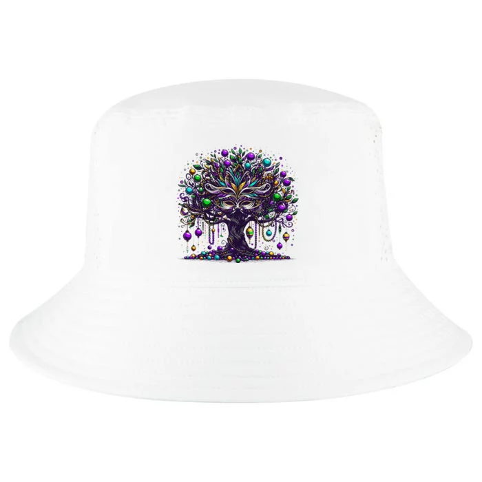 Mardi Gras Tree Beads New Orleans 2024 Festival Bead Cool Comfort Performance Bucket Hat