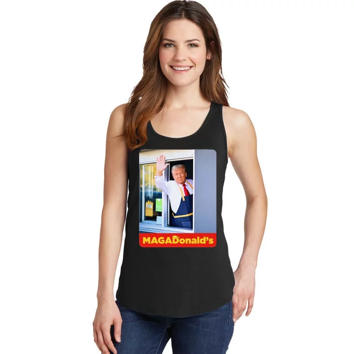 Magadonalds Gift Trump Funny Ladies Essential Tank