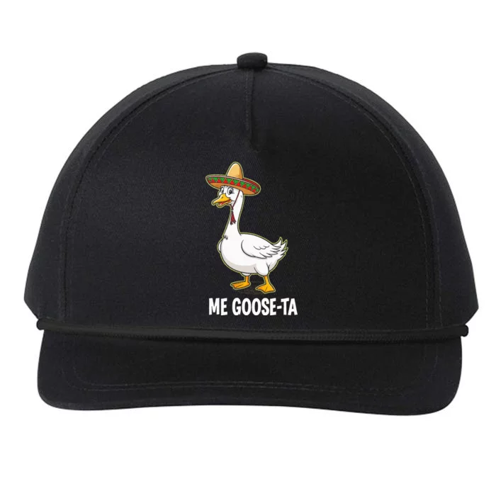 Me Goose Ta Goose Pun Fiesta Humor Geese Party Snapback Five-Panel Rope Hat