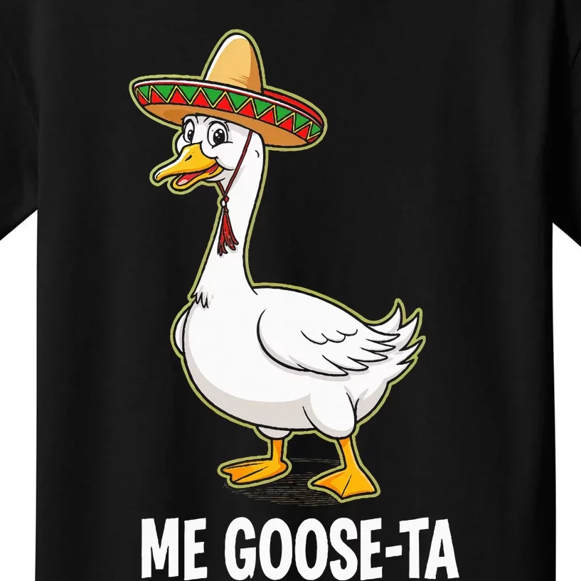 Me Goose Ta Goose Pun Fiesta Humor Geese Party Kids T-Shirt