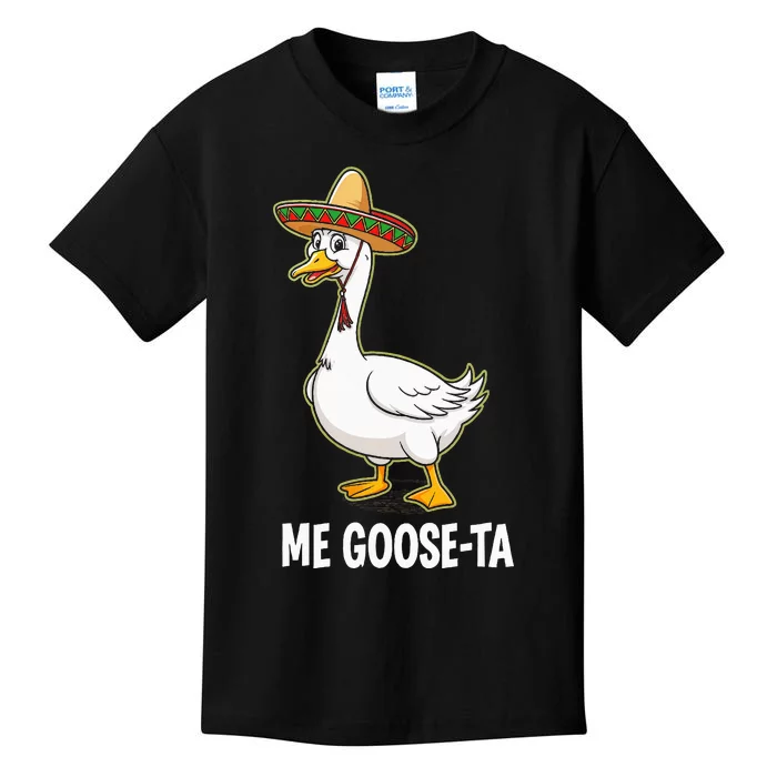 Me Goose Ta Goose Pun Fiesta Humor Geese Party Kids T-Shirt