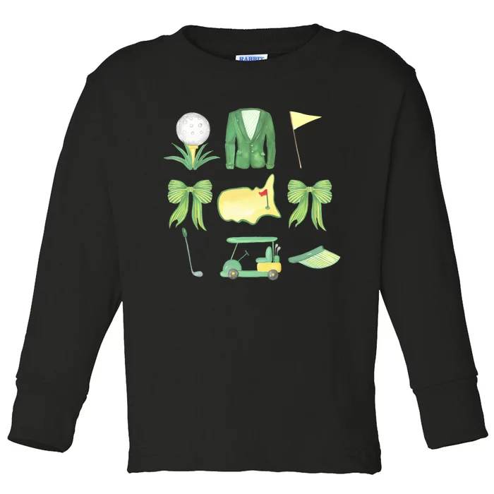 Masters Golf Tournament Toddler Long Sleeve Shirt