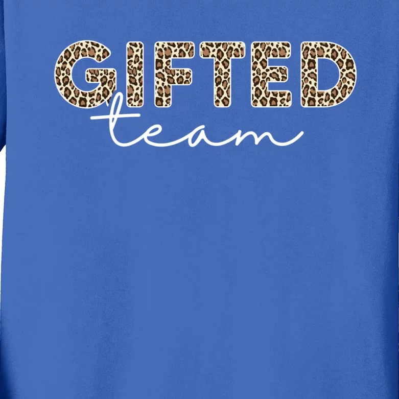 Matching Gifted Team Teacher Education Team School Squad Gift Kids Long Sleeve Shirt