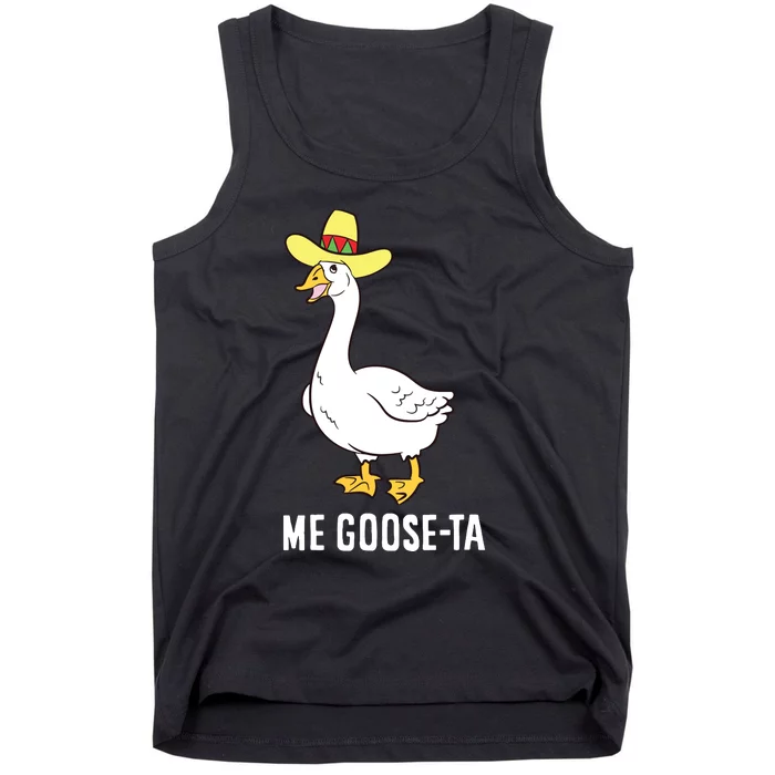 Me Goose Ta Mexican Funny Spanish Goose Pun Tank Top