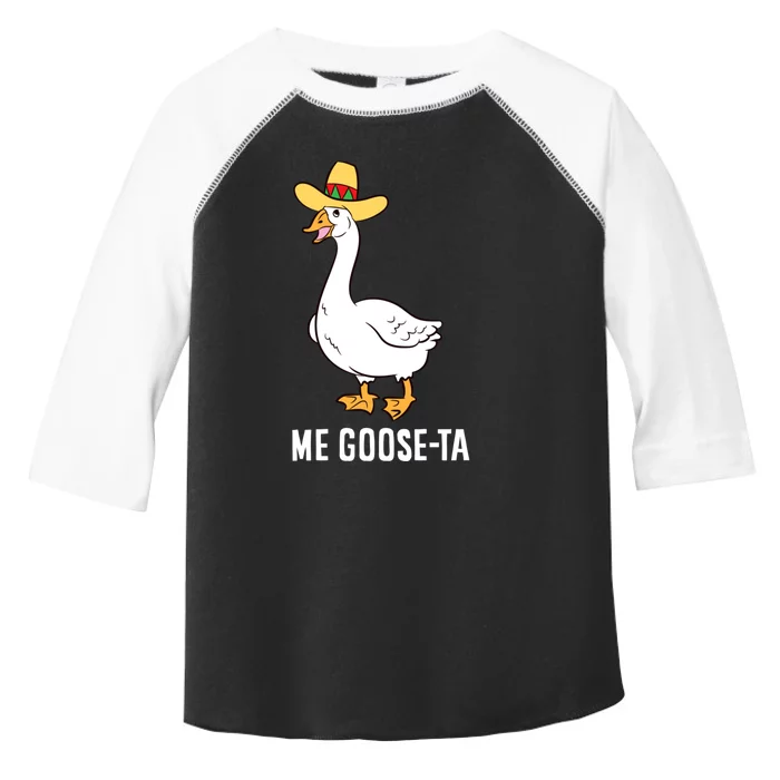 Me Goose Ta Mexican Funny Spanish Goose Pun Toddler Fine Jersey T-Shirt