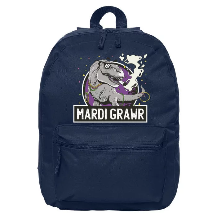 Mardi Grawr T Rex 16 in Basic Backpack