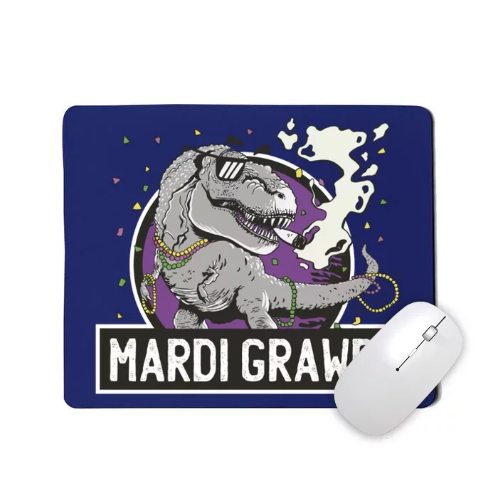 Mardi Grawr T Rex Mousepad