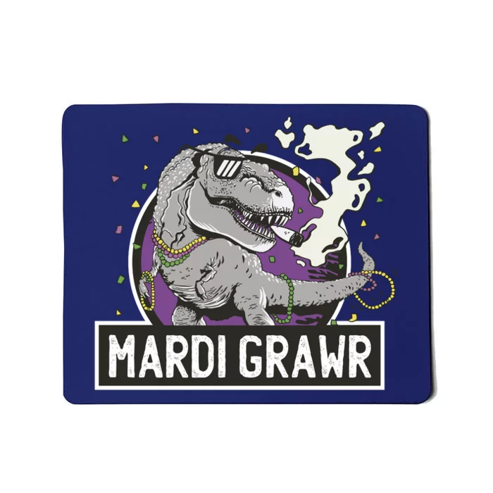 Mardi Grawr T Rex Mousepad