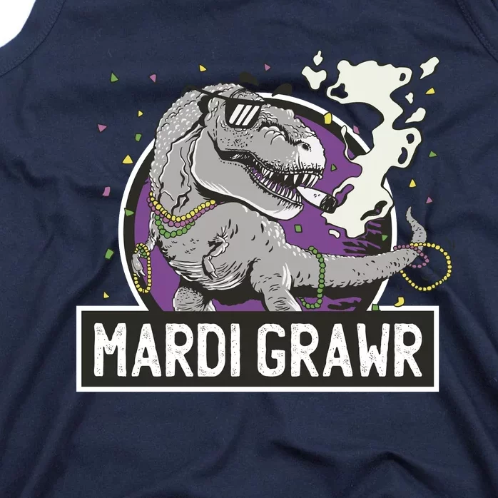 Mardi Grawr T Rex Tank Top