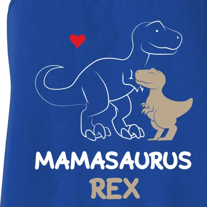 Mamasaurus Gift T Rex Mama Saurus Dinosaur Mom Gift Meaningful Gift Women's Racerback Tank