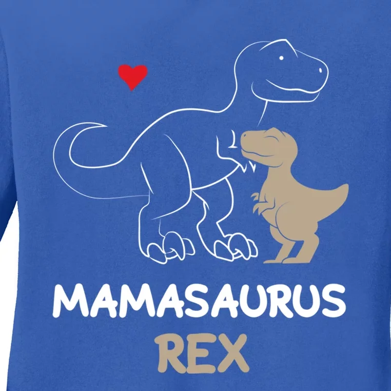 Mamasaurus Gift T Rex Mama Saurus Dinosaur Mom Gift Meaningful Gift Ladies Long Sleeve Shirt