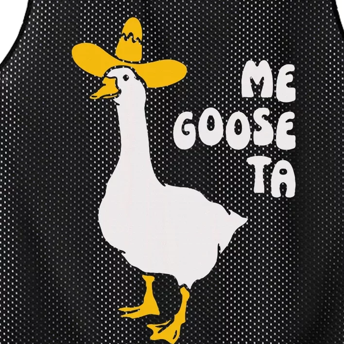 Me Goose Ta Funny Quote Mesh Reversible Basketball Jersey Tank