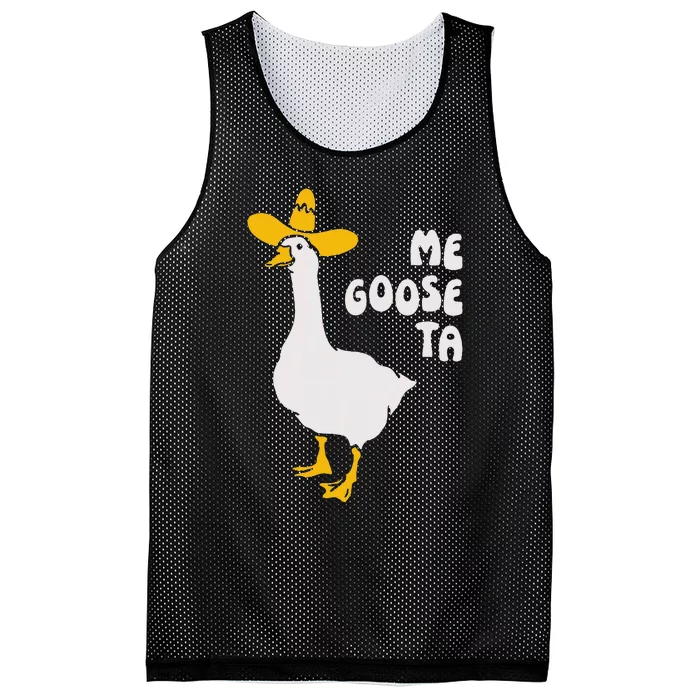 Me Goose Ta Funny Quote Mesh Reversible Basketball Jersey Tank