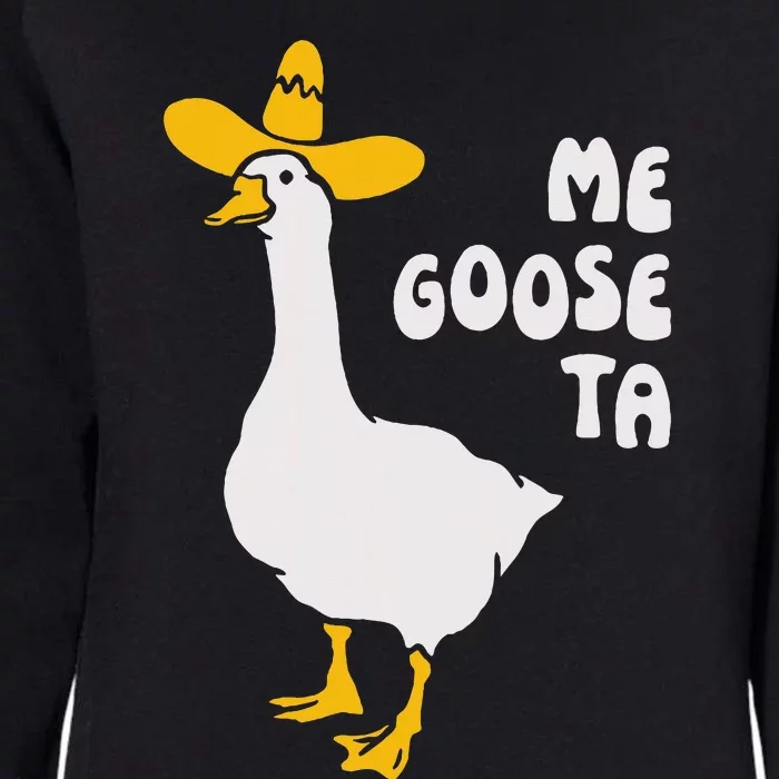 Me Goose Ta Funny Quote Womens California Wash Sweatshirt