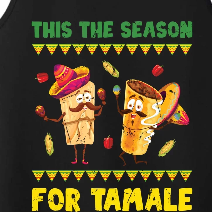 Mexican Gift Tis The Season For Tamale Gift Spicy Food Gift Holiday Gift Performance Tank