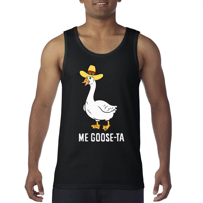 Me Goose Ta Mexican Funny Spanish Goose Pun Tank Top