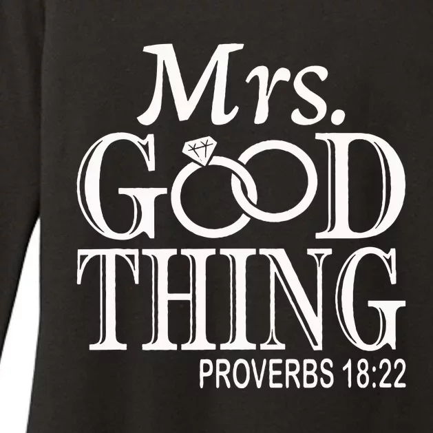 Mrs Good Thing Womens CVC Long Sleeve Shirt