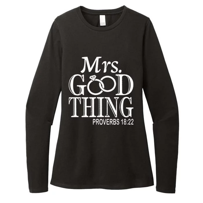 Mrs Good Thing Womens CVC Long Sleeve Shirt