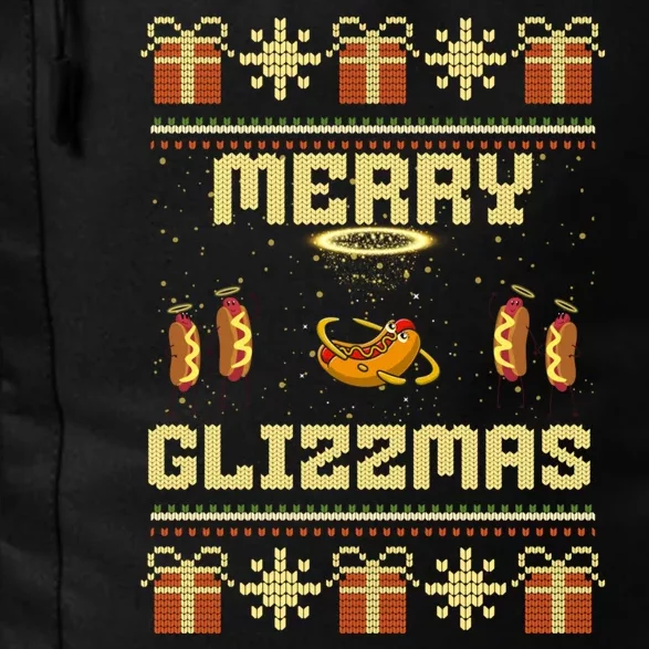 Merry Glizzmas Tacky Funny Merry Christmas Hot Dogs Daily Commute Backpack