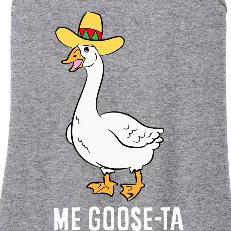 Me Goose Ta Mexican Funny Spanish Goose Pun Ladies Essential Tank