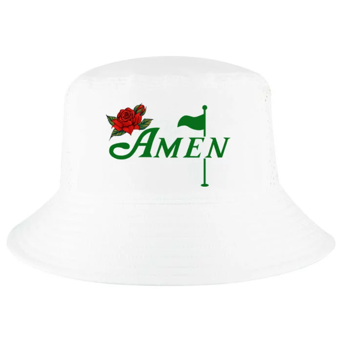 Masters Golf Tournament Golfing Amen Floral Master Golfer Cool Comfort Performance Bucket Hat