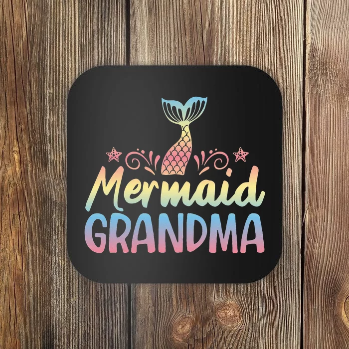 Mermaid Grandma Underwater Grandmother Myth Folklore Coaster