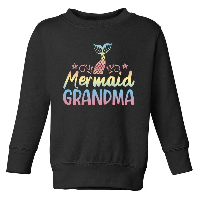 Mermaid Grandma Underwater Grandmother Myth Folklore Toddler Sweatshirt