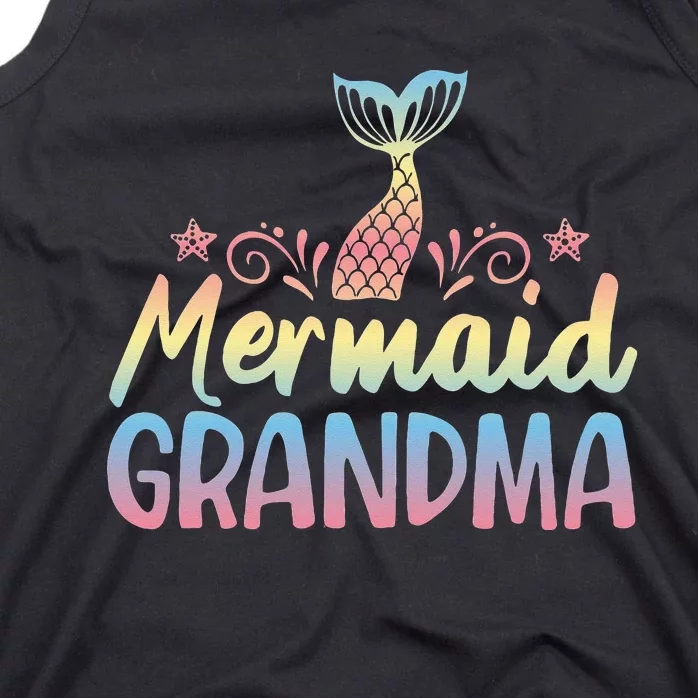 Mermaid Grandma Underwater Grandmother Myth Folklore Tank Top