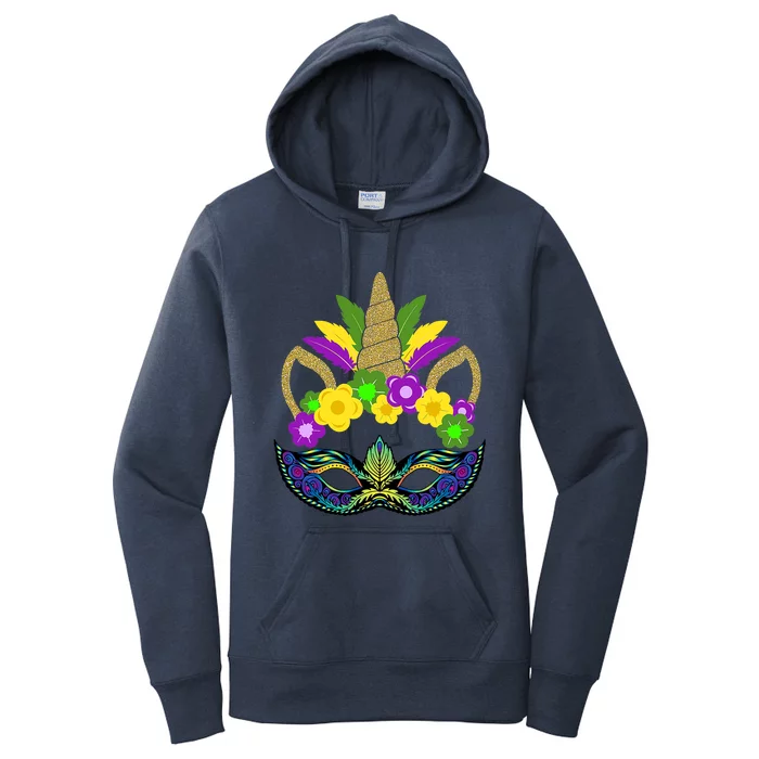 Mardi Gras Unicorn Party Costume Gift Women's Pullover Hoodie