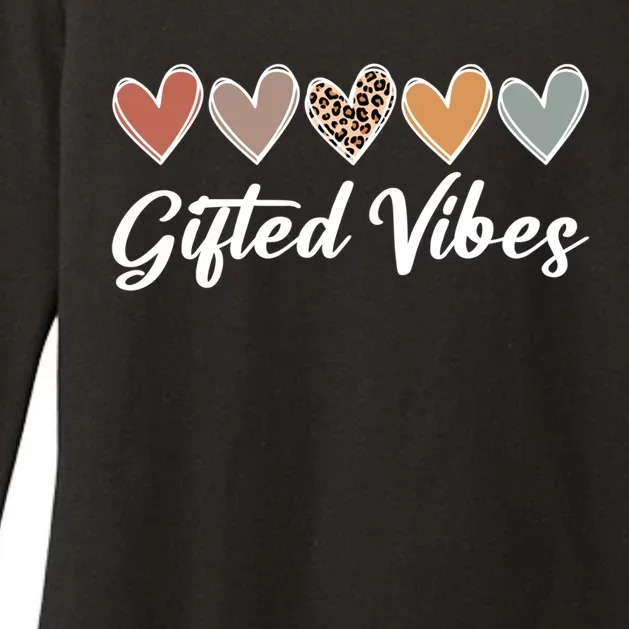 Matching Gifted Vibes Teacher Education Team School Squad Gift Womens CVC Long Sleeve Shirt