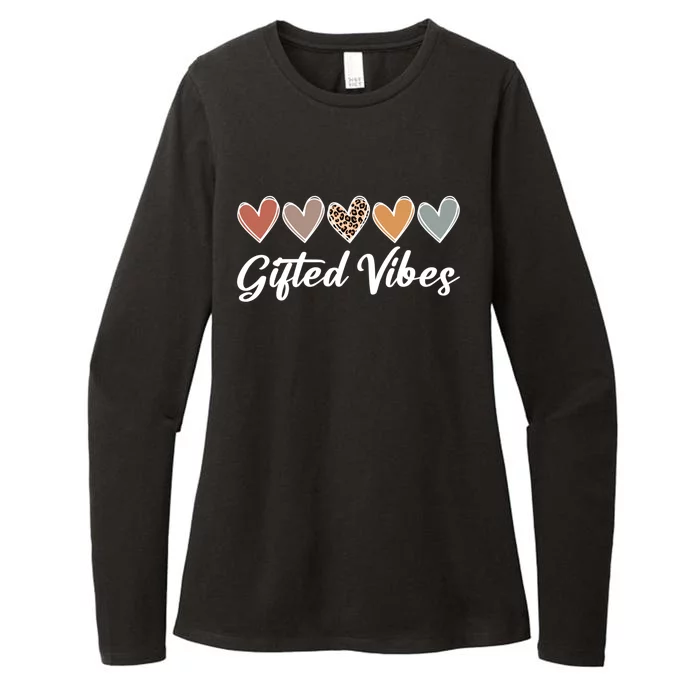 Matching Gifted Vibes Teacher Education Team School Squad Gift Womens CVC Long Sleeve Shirt