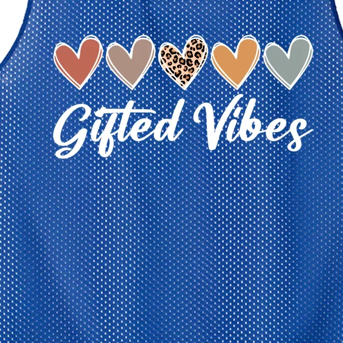 Matching Gifted Vibes Teacher Education Team School Squad Gift Mesh Reversible Basketball Jersey Tank