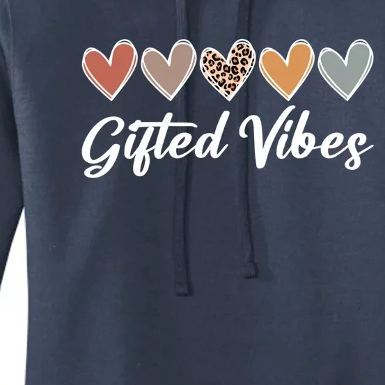 Matching Gifted Vibes Teacher Education Team School Squad Gift Women's Pullover Hoodie