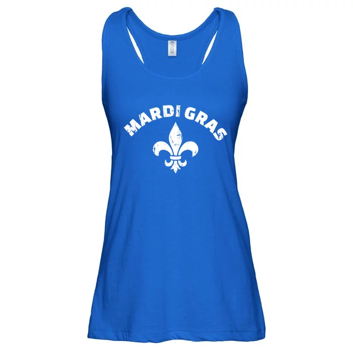 Mardi Gras Vintage Fleur De Lis Gift Ladies Essential Flowy Tank