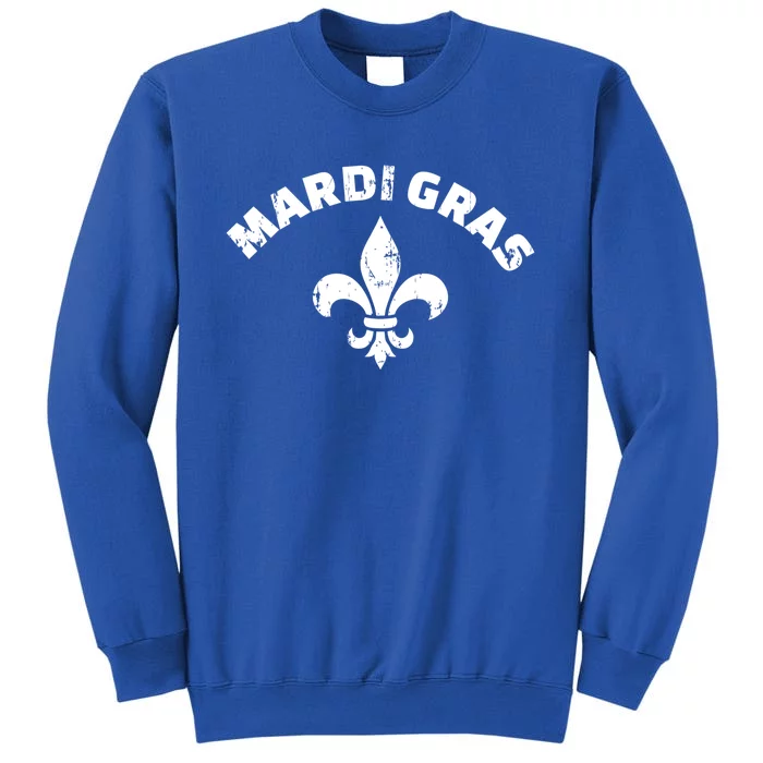 Mardi Gras Vintage Fleur De Lis Gift Tall Sweatshirt